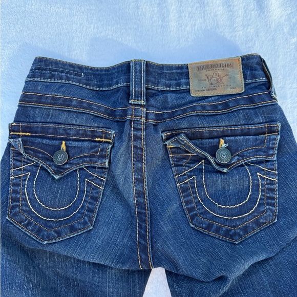 True Religion Women's Skinny Jeans – Serena Size 26, Distressed Blue Wash - Picture 2 of 12